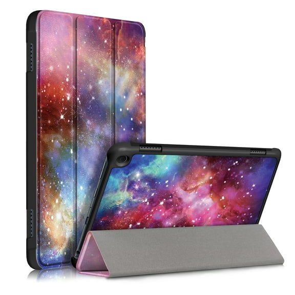 Dteck Case for Amazon Fire HD 8 & HD 8 Plus Tablet (2022/2020 Model, 12th/10th Gen),Magnetic PU Leather Folio Slim Lightweight Hard Shell Smart Protective Case Trifold Stand Cover,Galaxy
