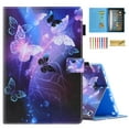 thumbnail image 1 of Dteck Case for Amazon Fire Max 11 Tablet (13th Gen, 2023 Release) - Cute PU Leather Folio Stand Cover with Credit Card Slots for Fire Max 11,Purple Butterfly, 1 of 5