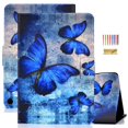 thumbnail image 1 of Dteck Case for Amazon Fire Max 11 Tablet (13th Generation, 2023 Release), Sleep/Wake Support Folio Cover & Shockproof Hard Back Shell Stand Cover,Blue Butterfly, 1 of 5