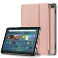 thumbnail image 1 of Dteck Case for Amazon Fire Max 11 Tablet (13th Generation, 2023 Release), Sleep/Wake Support Trifold Standing Case Cover Shockproof Hard Back Shell,Rosegold, 1 of 11
