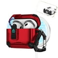 thumbnail image 1 of Dteck Case for Apple AirPods 3rd Generation Charing Case (2021), Full Body Shockproof Hard Shell Protection Design,with Secure Lock Clip & Phone Stand,Red, 1 of 7