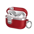 thumbnail image 1 of Dteck Case for Apple AirPods 4th Generation,Shockproof PU Leather with Lock Case Built-in Fold-out Phone Stand Cover with Carabiner Keychain for AirPods 4th Gen (2024), Red, 1 of 7
