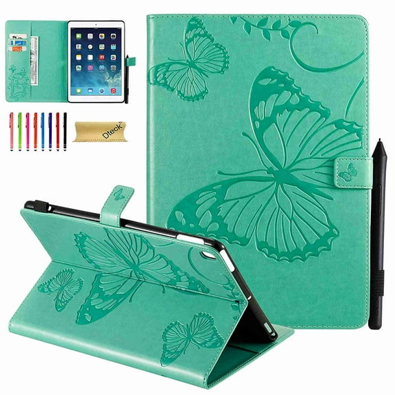 Dteck Case for Apple iPad 10.2 inch 7th Gen. 2019 Case, iPad Air 3 2019 10.5" 3rd Gen & iPad Pro 10.5 2017 Tablet Premium Leather Folio Stand Shockproof Case Auto Wake/Sleep Smart Cover, green
