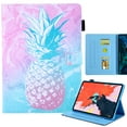 thumbnail image 1 of Dteck Case for Apple iPad 10th Generation 10.9-inch 2022,Magntic Leather Smart Pattern Case Card Pocket Wallet Shockproof Rubber Kickstand Cover,Blue Pink Pineapple, 1 of 6