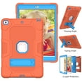 thumbnail image 1 of Dteck Case for Apple iPad 8th Generation 10.2-inch 2020 Released,Shockproof Kickstand Armor 3-Layer Protection Rubber Hybrid iPad 7th Gen 10.2" 2019 Case without Screen Protector Cover,Orange+Blue, 1 of 6