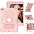thumbnail image 1 of Dteck Case for Apple iPad 8th Generation 10.2-inch 2020 Released,Shockproof Kickstand Armor 3-Layer Protection Rubber Hybrid iPad 7th Gen 10.2" 2019 Case without Screen Protector Cover,Rosegold, 1 of 6
