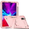 thumbnail image 1 of Dteck Case for Apple iPad Air 4th Generation 10.9-inch,iPad Pro 11" 2nd Gen 2020 Released,Shockproof Rubber Case Hybrid Hard Kickstand Protective Cover without Screen Film,Rosegold, 1 of 6