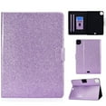 thumbnail image 1 of Dteck Case for Apple iPad Pro 11" 2nd Generation/iPad Air 4th Gen 10.9" (2020 Released),Magnetic Bling Glitter PU Leather Card Holder Wallet Folio Kickstand Cover, Purple, 1 of 5