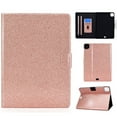 thumbnail image 1 of Dteck Case for Apple iPad Pro 11" 2nd Generation/iPad Air 4th Gen 10.9" (2020 Released),Magnetic Bling Glitter PU Leather Card Holder Wallet Folio Kickstand Cover, Rosegold, 1 of 5