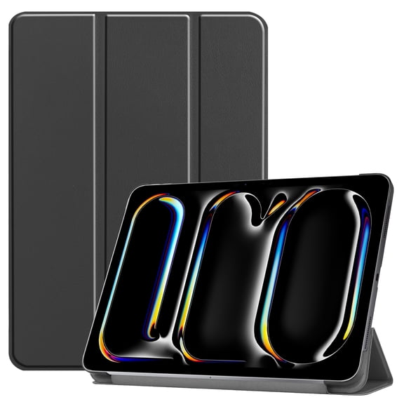 Dteck Case for Apple iPad Pro 13 (2024) 13.0 inch, Folio Slim Smart Cover Lightweight Hard Shell Protective Case for iPad Pro (13-inch, 7th Generation) with Multi-Angle Stand,Black