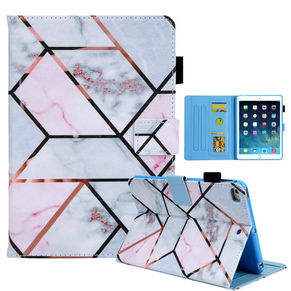 Dteck Case for Apple iPad mini 5/mini 4/mini 3/mini 2 (7.9-inch),Magnetic Patterned PU Leather Card Holder Wallet Shell Kickstand Case Smart Cover with Auto Wake/Sleep,Marble