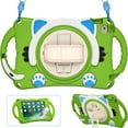 thumbnail image 1 of Dteck Case for Apple iPad mini 5/mini 4/mini 3/mini 2/mini 1（7.9-inch）,360° Rotating Hand Strap Kids Friendly Shockproof Cute Rubber Kickstand Case Cover with Shoulder Strap,Green, 1 of 9