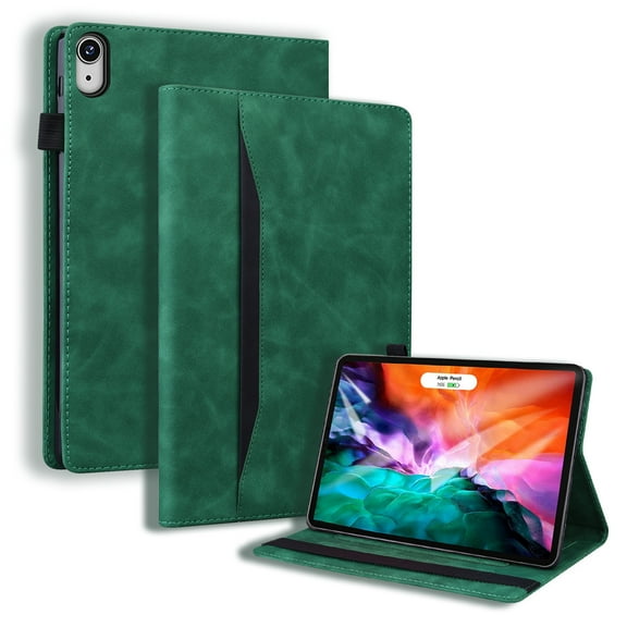 Dteck Case for Apple iPad mini 6th Generation 8.3" (2021),Luxury Leather Card Holder Wallet Folio Flip Case Kickstand Strap Cover for iPad mini 2021,Green
