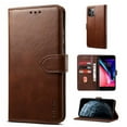 thumbnail image 1 of Dteck Case for Apple iPhone 12 Pro Max 6.7-inch,Luxury PU Leather Wallet Case Card Holder Kickstand Flip Magnetic Shockproof Hybrid Rubber Cover,Coffee, 1 of 6