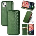 thumbnail image 1 of Dteck Case for Apple iPhone 13 mini 5.4-inch,Luxury Leather Card Holder Wallet Hybrid Rubber Flip Magnetic Case Kickstand Protective Phone Cover,Green, 1 of 7