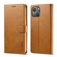 thumbnail image 1 of Dteck Case For Apple iPhone 14, Premium Leather Wallet Wireless Support with 3 Card Slots, Magnetic Closure Flip Kickstand RFID Credit Holder Cover, Yellow, 1 of 5