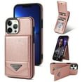 thumbnail image 1 of Dteck Case for Apple iPhone 15 Pro 2023 PU Leather Wallet with Card Holder, Flip Cover Kickstand Card Slots Double Magnetic Clasp Shockproof Heavy Duty Protective Case, ,Pink, 1 of 1
