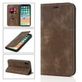 thumbnail image 1 of Dteck Case for Apple iPhone XS Max 6.5 inch,Shockproof Wallet Case with RFID Blocking Card Slots,Magnetic Closure Folio Flip Kickstand Protective Phone Case,Brown, 1 of 10
