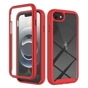 Dteck Case Built-in Screen Protector for iPhone 17e, iPhone 16e Slim Fit Full-Body Shock Absorption Sturdy TPU+PC CaseHe