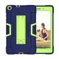 thumbnail image 1 of Dteck Case Compatible with Samsung Galaxy Tab A 8.0 inch 2019 Model SM-T290 T295 T297, Heavy Duty Shockproof Rugged Full Body Protection Case Kickstand Cover (no screen protector), Navy/Olivine, 1 of 8