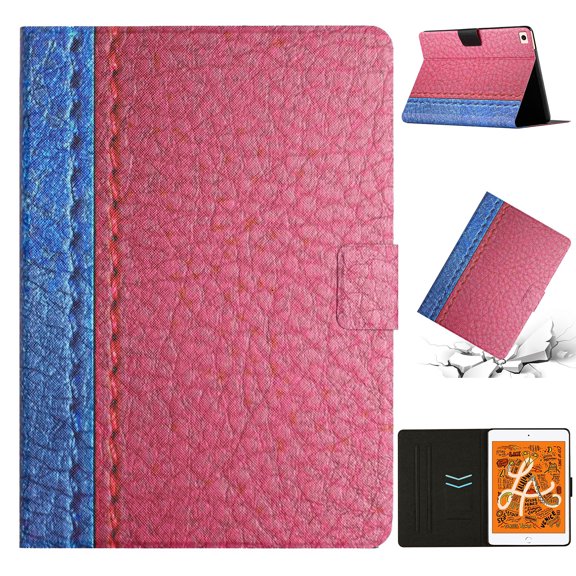 Dteck Case Compatible with iPad Mini 1/2/3/4/5 Case, Elegant Pure Color Design with Kickstand Full Body Protection Shockproof Case For iPad Mini 1/Mini 2/Mini 3/Mini 4/Mini 5,Rose