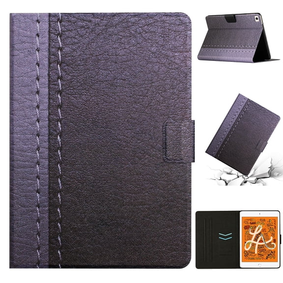 Dteck Case Compatible with iPad Mini 1/2/3/4/5 Case, Elegant Pure Color Design with Kickstand Full Body Protection Shockproof Case For iPad Mini 1/Mini 2/Mini 3/Mini 4/Mini 5,Gray