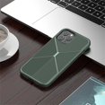 thumbnail image 1 of Dteck Case Compatible with iPhone 12/12 Pro 6.1 Inch 202 0 Release, TPU Case Anti-drop & Shockproof & Anti-fingerprint Solid Color Stripe Pattern Simple Design for Boy & Men Protective Case, Armygreen, 1 of 6