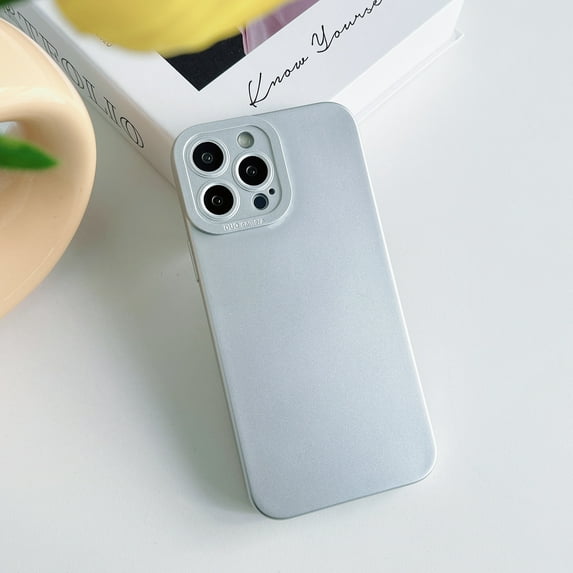 Dteck Case Compatible with iPhone 12 Case 6.1 Inch, Ultra Thin TPU Shockproof Protective Anti-Scratch Simple and Unique Design Cover for iPhone 12, Silver