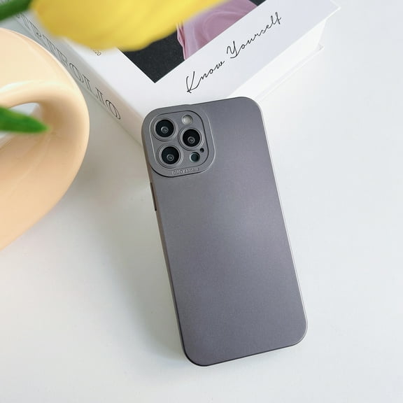 Dteck Case Compatible with iPhone 12 pro Case 6.1 inch, Ultra Slim Thin TPU Cover, Shockproof Protective, Anti-Scratch, Simple and Unique Design for iPhone 12 Pro, Gray