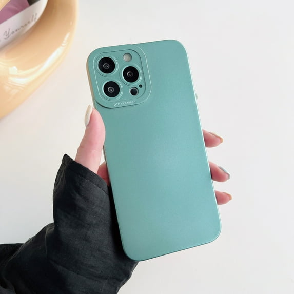 Dteck Case Compatible with iPhone 13 Pro Case 6.1 inch, Ultra Slim Thin TPU Cover, Shockproof Protective, Enhanced Camera Guard, Anti-Scratch, Simple and Unique Design For iPhone 13 Pro,Green