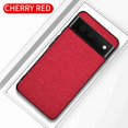 thumbnail image 1 of Dteck Case Compatible with Google Pixel 7 Pro 5G, Premium Leather Slim Stylish Soft Grip Shockproof Anti-Scratch Protection Cover Cases 2022,Red, 1 of 8