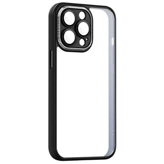 Dteck Case Compatible with iPhone 12 Pro 6.1-Inch, Shockproof Phone Bumper Cover, Anti-Scratch Clear Back HD Clear for iPhone 12 Pro,Black