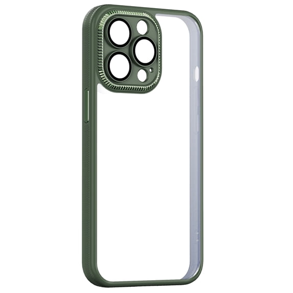 Dteck Case Compatible with iPhone 12 Pro 6.1-Inch, Shockproof Phone Bumper Cover, Anti-Scratch Clear Back HD Clear for iPhone 12 Pro,Green