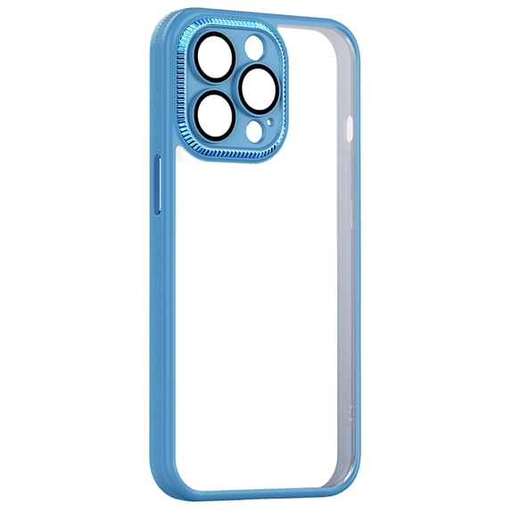 Dteck Case Compatible with iPhone 12 Pro 6.1-Inch, Shockproof Phone Bumper Cover, Anti-Scratch Clear Back HD Clear for iPhone 12 Pro,Lightblue