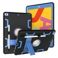 thumbnail image 1 of Dteck Case For Apple iPad 8th Generation 10.2-inch 2020,iPad 7th Gen 10.2" 2019 Shockproof 3 in 1 Design Rugged Hybrid Armor Rubber Hard Case Kickstand Protective Cover,Black+Blue, 1 of 6