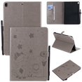 thumbnail image 1 of Dteck Case For Apple iPad 9th Generation 10.2-inch 2021,Magnetic Leather Cat Patterned Wallet Card Holder Smart iPad 8th/7th Gen 10.2" Case Folio Stand Protective Automatic wake/sleep Cover,Gray, 1 of 8
