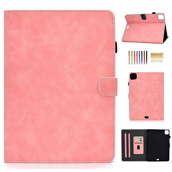 Dteck Case For Apple iPad Pro 11" 2nd Generation (2020 Released) 11 inch,Magnetic Leather Wallet Card Holder Smart Case Folio Stand Protective Automatic wake/sleep Cover ,Rosegold