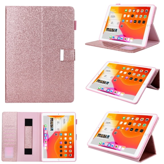 Dteck Case For Apple iPad Pro 11 2nd Generation (2020 Released) 11 inch, Magnetic Leather Card Wallet Smart Folio Case Stand Shockproof Protective Automatic wake/sleep Cover ,Rosegold