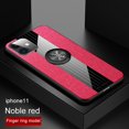 thumbnail image 1 of Dteck Case For Apple iPhone 11 (6.1 inches),Ultra Slim Ring Holder Rubber Bumper Case Kickstand Shockproof Back Phone Cover (without Screen Protector) ,Red, 1 of 1
