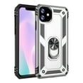 thumbnail image 1 of Dteck Case For Apple iPhone 12 (6.1 inches),iPhone 12 Pro 5G 6.1" Shockproof Rubber Armor Case Hybrid Rugged Hard PC Back Phone Ring Kickstand Cover without Screen Protector,Silver, 1 of 2