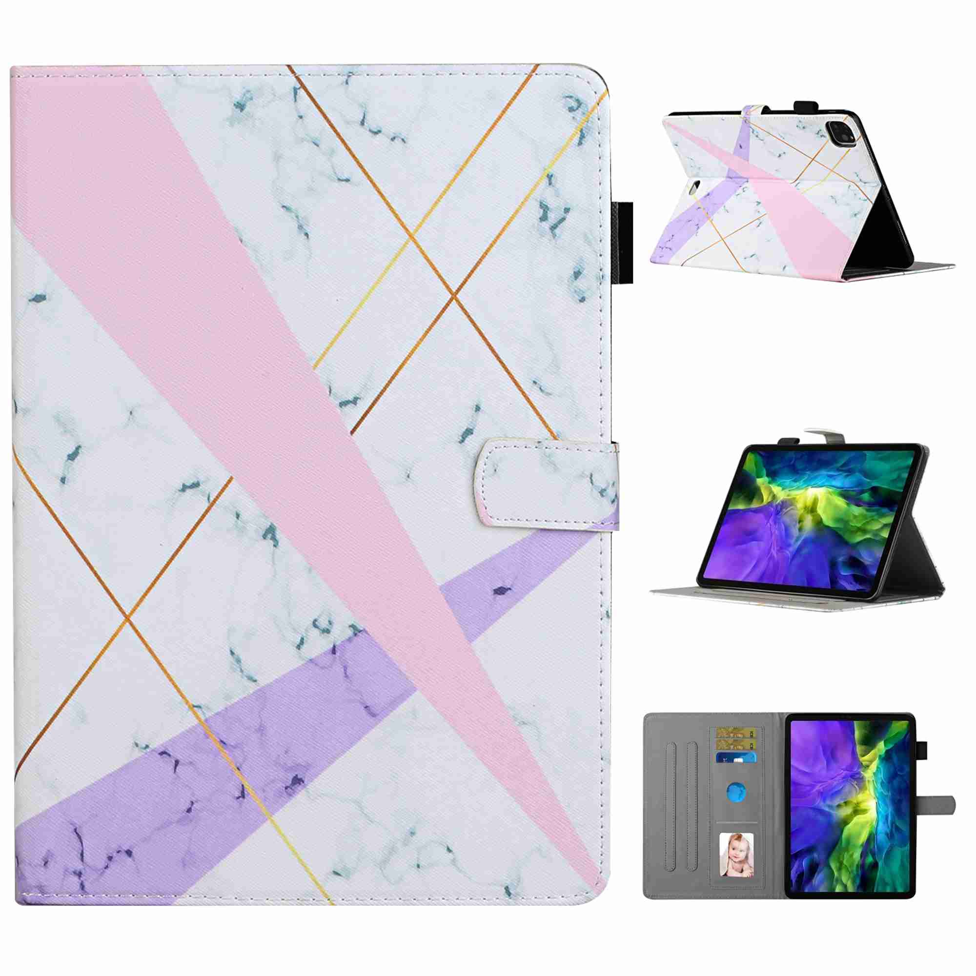 Custodia In Pelle PU Per IPad 7ª Generazione 10.2 Pollici (2019) - Cover Con Supporto Magnetico E Spegnimento Automatico, Protettiva E Anti Graffio, Per Modelli A2068/A2197/A2198