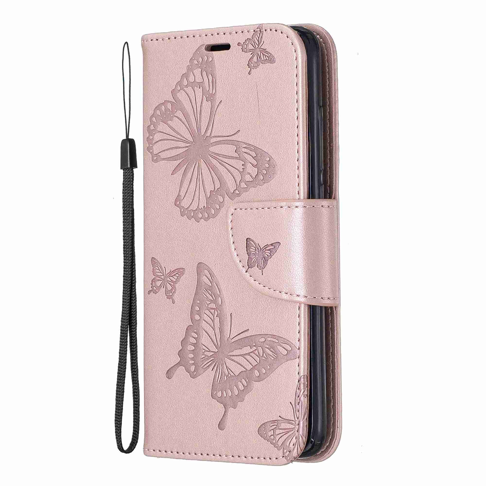 IMEIKONST Huawei Nova 3e Étui Elegant Embossed Porte Carte Portefeuille