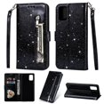 thumbnail image 1 of Dteck Case For Samsung Galaxy A51 4G (6.5 inches),Magnetic Bling Glitter Leather Wallet Case ,With Strap Card Holder Zipper Kickstand Cover,Black, 1 of 5