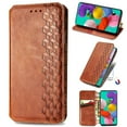 thumbnail image 1 of Dteck Case For Samsung Galaxy A51 5G (6.5 inches),Luxury Leather Wallet Card Holder Flip Cover Protective Shockproof Kickstand Phone Case ,Brown, 1 of 7