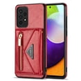 thumbnail image 1 of Dteck Case For Samsung Galaxy A71 4G 6.7-inch,Luxury Leather Zipper Card Holder Wallet Cross Body Bag Back Galaxy A71 4G Case Hybrid Rubber Kickstand Cover with Shoulder Strap,Red, 1 of 8