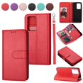 thumbnail image 1 of Dteck Case For Samsung Galaxy A71 4G (6.7 inch), Luxury PU Leather Wallet Strap Case Flip with 9 ID&Credit Card Slots Pocket Stand Protective Phone Cover ,Red, 1 of 7