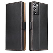 Dteck Case For Samsung Galaxy Note 20 (6.7 inches) 2020 Released ,Luxury Leather Card Holder Wallet Case Shockproof Kickstand Flip Protective Phone Cover,Black