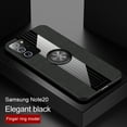 thumbnail image 1 of Dteck Case For Samsung Galaxy Note 20 (6.7 inches),Ultra Slim Ring Holder Rubber Bumper Case Kickstand Shockproof Back Phone Cover (without Screen Protector),Black, 1 of 1