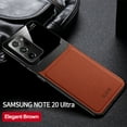 thumbnail image 1 of Dteck Case For Samsung Galaxy Note 20 Ultra (6.9 inches) 2020 Released ,Shockproof Rubber Case Luxury Leather Back Phone Protective Cover,Brown, 1 of 1