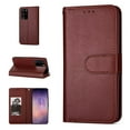 thumbnail image 1 of Dteck Case For Samsung Galaxy Note 20 Ultra (6.9 inches), Magnetic PU Leather Wallet Strap Case Flip with 9 ID&Credit Card Slots Pocket Stand Protective Phone Cover ,Brown, 1 of 5